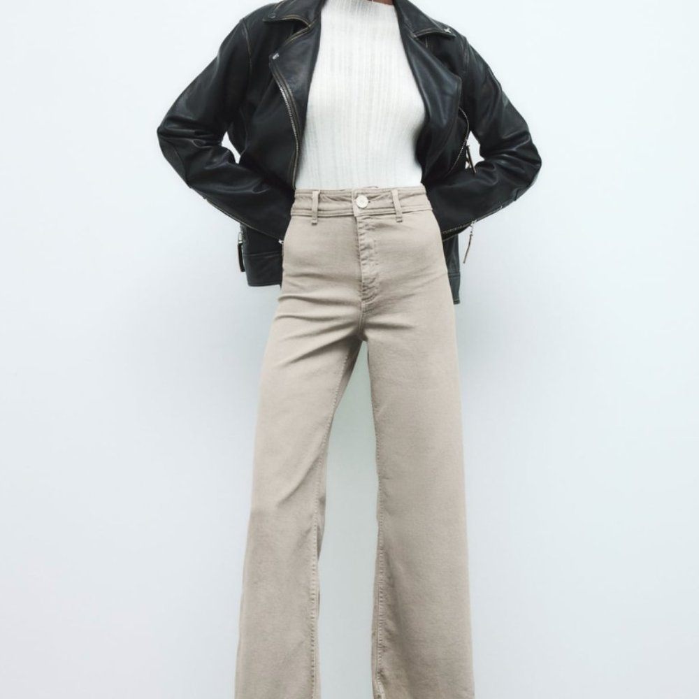 Zara New MARINE STRAIGHT JEANS 12 31